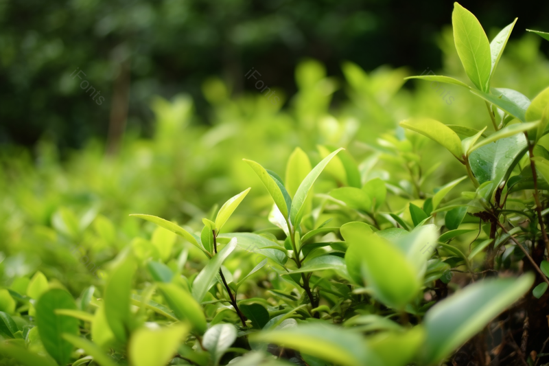 新鲜的嫩叶绿茶植物茶叶有机茶园,高清,摄影图,摄影图片,图片大全,摄影图免费下载